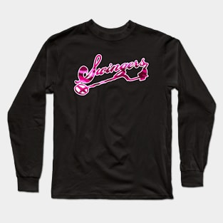 Metal Detecting - The Swingers Army Pink Camo Long Sleeve T-Shirt